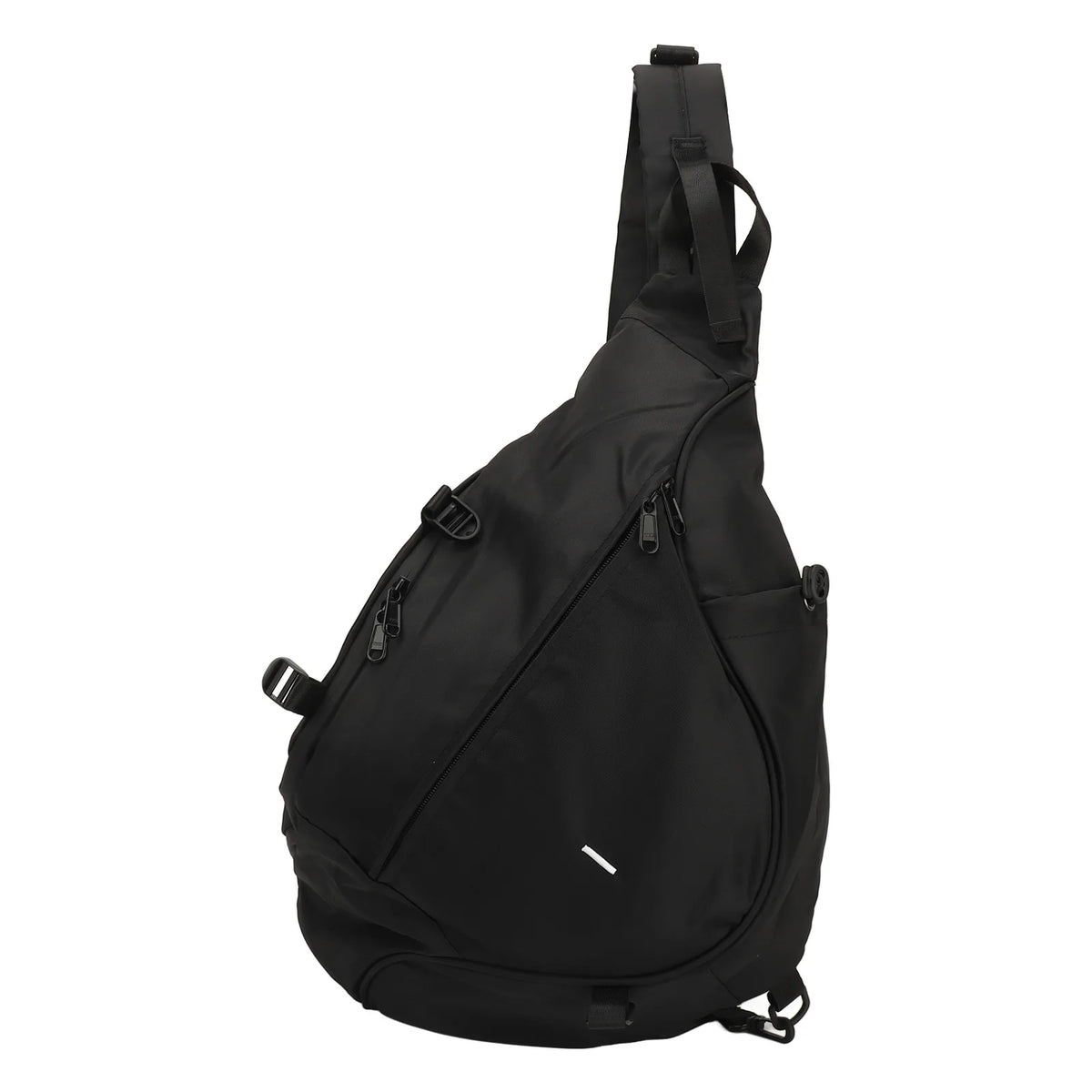 Durable, wasserdichte Oxford-Schlingtasche in Schwarz für Damen und Herren.