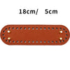 Orangefarbiger strapazierfähiger PU-Beutel mit Boden-Nieten, Maße 18x5 cm
