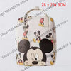 Mochila de peluche blanca con dibujos animados de ratón pato de Mickey Mouse.