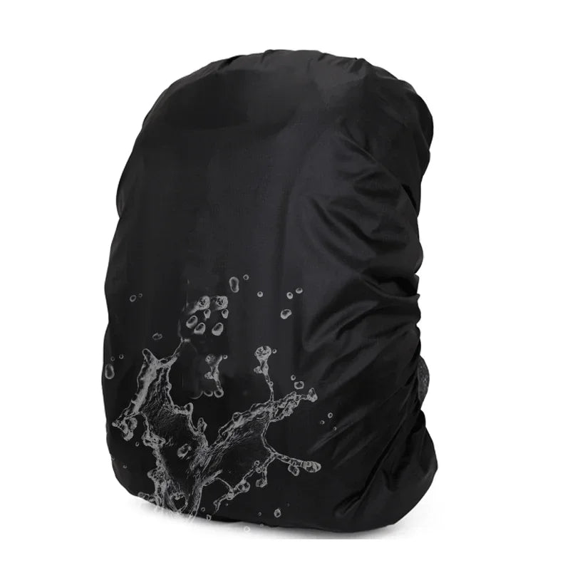 Schwarzer, strapazierfähiger wasserdichter taktischer Regenschutz-Rucksack mit Wassertropfen