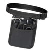 Black nurse organizer belt waist bag with multiple pockets and a strap