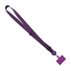 Purple universal adjustable phone lanyard with a neck strap