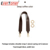 Dark brown EverToner adjustable wide shoulder strap with spring coil included