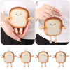 Cute cartoon toast bread plush coin purse in various colors and styles