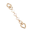Gold metal chain shoulder strap extension for handbags and clutches