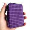 Pochette utilitaire en plaid violet en Dyneema pour clés et essentiels tenus à la main