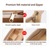 Comparison of a smooth quality zipper and an easy to jam zipper, and inside pockets with large storage capacity versus small 