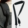 Black adjustable nylon shoulder strap for bags and briefcases
