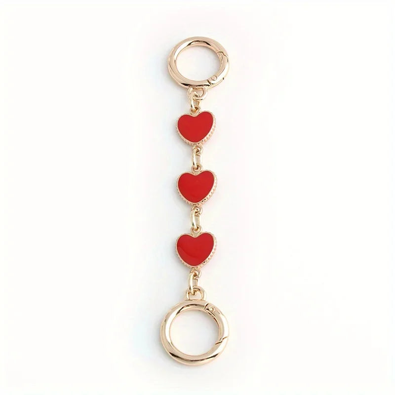 Gold moon-shaped bag chain strap with an alloy clasp.