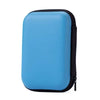 A light blue multi-functional storage shoulder bag with a black trim.