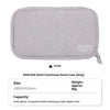 Gray Pancase multi-functional pencil case with a textured fabric and fold-out tray
