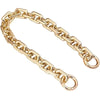 Gold-toned acrylic purse chain strap for shoulder bags
