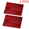 Two red crocodile pattern slim card holder wallets