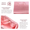 Pink luxury bag organizer insert featuring exterior vegan leather and interior premium silk lining