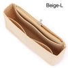 Beige-L tragbare Filthandtasche Organizer-Einlage mit Reißverschluss