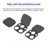 A black protective cover designed to shield the rear camera lens of a mobile phone.