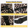 Mochila de viaje con estampado de leopardo, con ganchos de calidad, cremallera suave, costura reforzada y ajustable