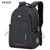 Sac à dos d'ordinateur portable noir suisse anti-vol, vue de l'arrière