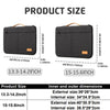 Deux étuis de protection pour ordinateur portable noirs, dimensions 13.3-14.2 pouces et 15-15.6 pouces.