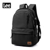 Black Lee unisex oxford school backpack with laptop sleeve