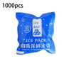 A blue reusable ice bag product with white text indicating it is for food preservation.