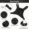Black tactical chest rig vest bag featuring an adjustable buckle, smooth zipper, expandable hook, and quick release buckle.