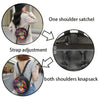 Demonstration showing a one shoulder satchel and both shoulders knapsack with strap adjustment.