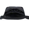 Black nurse organizer belt waist bag with multiple pockets shown from the front.
