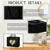 Bolsas de regalo de papel grueso negro con asas de cuerda, aptas para proyectos de bricolaje