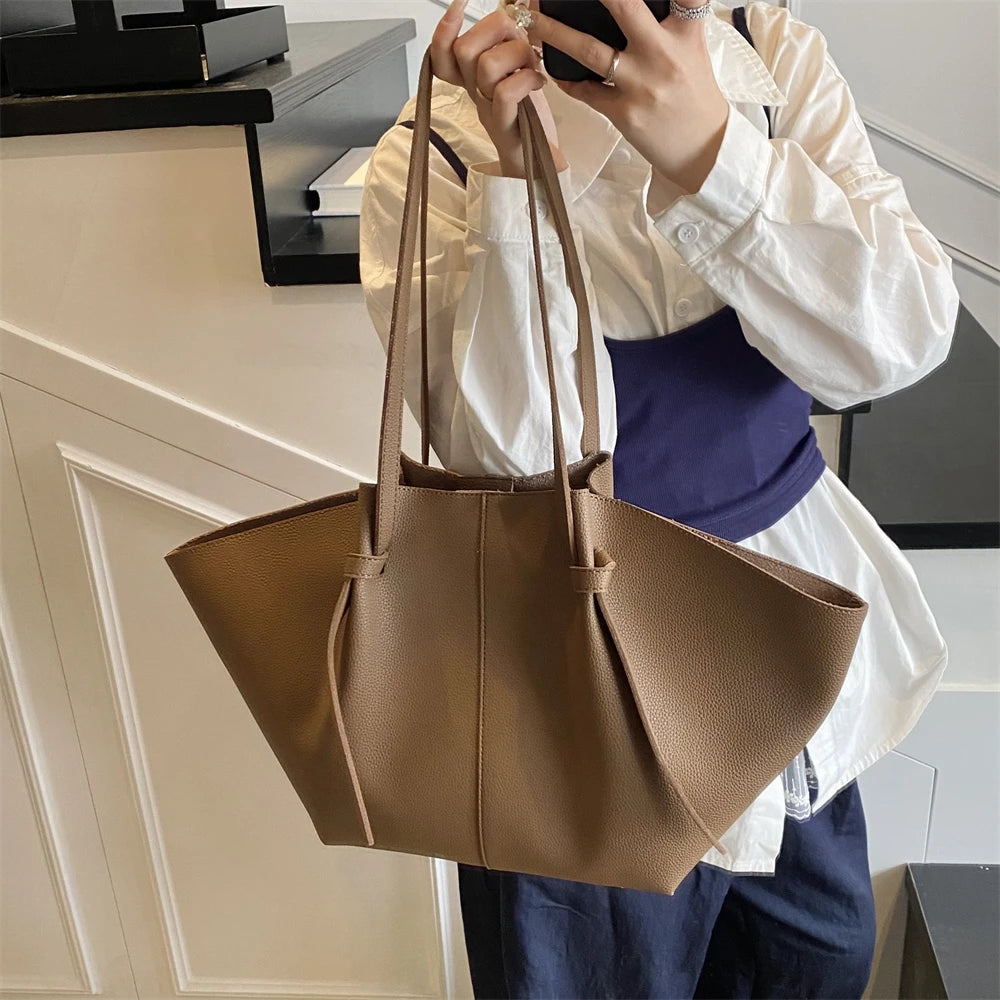 Luxury PU Leather Shoulder Tote Bag