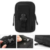Black tactical EDC waist pouch belt designed to hold a phone and tools.