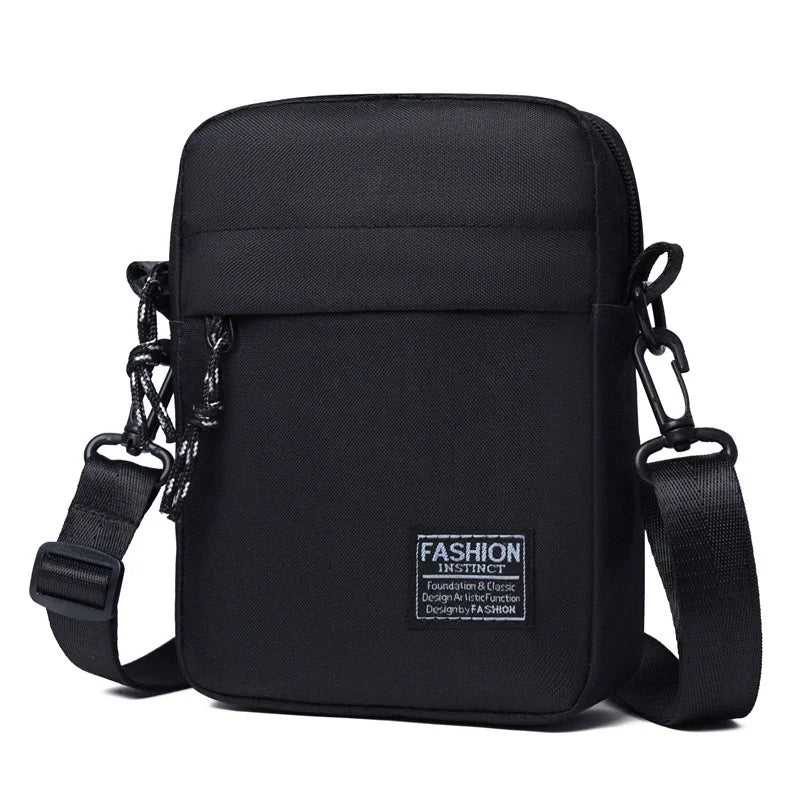 Schwarze Mode-Instinkt-Kompakt-Crossbody-Tasche mit verstellbarem Riemen