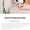A close-up of a trendy contrast color long wallet featuring a cow print design.