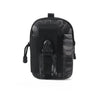 Black tactical MOLLE waist pouch with a dedicated phone pocket.