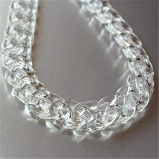 Raccourci de collier choker en acrylique transparent pour femmes