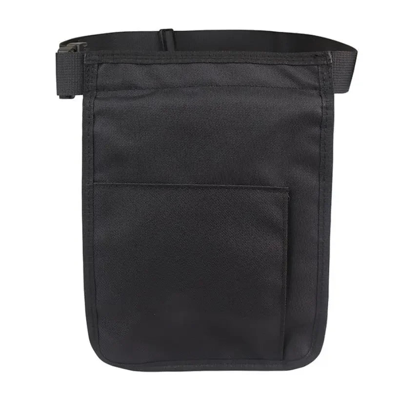 Black nurse organizer belt waist bag with multiple pockets
