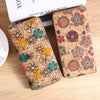 Bohemian Wood-Grain Leather Wallet with Multiple Card Slots