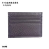 Dunklviolettes echtes Kuhleder-ID-Karten-Halter-Wallet.