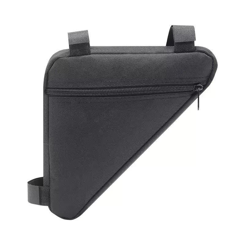 Bolsa resistente de almacenamiento para cuadro de bicicleta negra con parte superior e inferior acolchada.