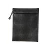 Black fireproof and waterproof document bag with a drawstring closure.