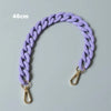A purple braided chain strap measuring 40cm for handbags.