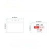 A transparent vinyl ID card holder sleeve with dimensions 98.00mm by 83.00mm.