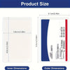 Diagram showing the inner and outer dimensions of a PVC card protector sleeve.