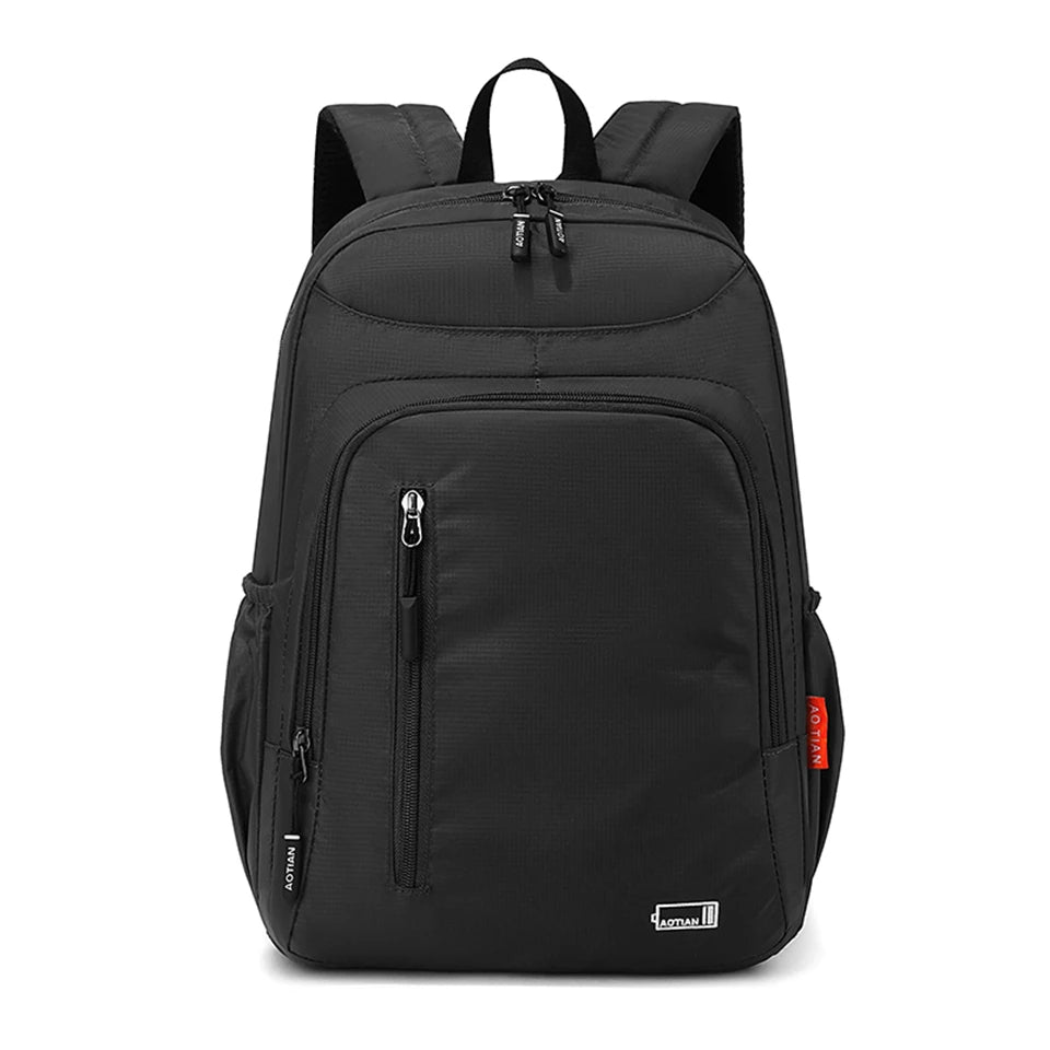 Black Fashion Commuter Daypack for Women with multiple compartments and straps