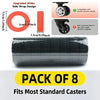 Pack of 8 upgraded wider side wrap designs for standard luggage and spinner wheels