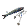 A simulation fish keychain featuring a realistic, colorful fish design with a dangling charm.
