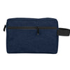 Sac de toilette étanche bleu marine avec fermeture éclair et sangle noire