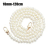 A strand of white pearls measuring 10mm to 120cm for a handbag or purse strap.