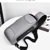 Graue Designer Anti-Diebstahl-Crossbody-Slingbag auf weißem Untergrund