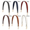 A collection of black, navy, red, coffee, brown, and white elegant PU leather detachable handbag straps.